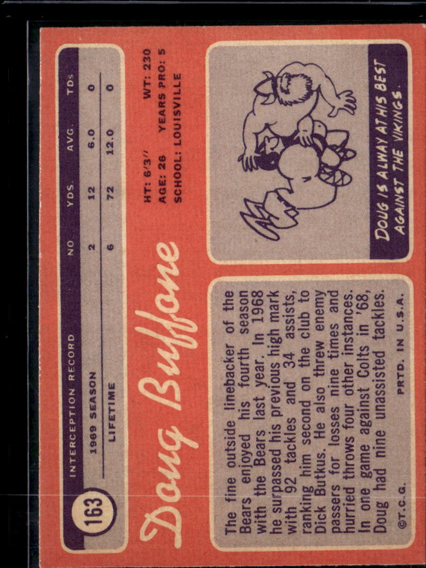 1970 Topps Doug Buffone #163
