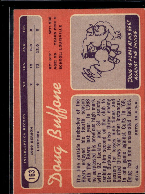 1970 Topps Doug Buffone #163