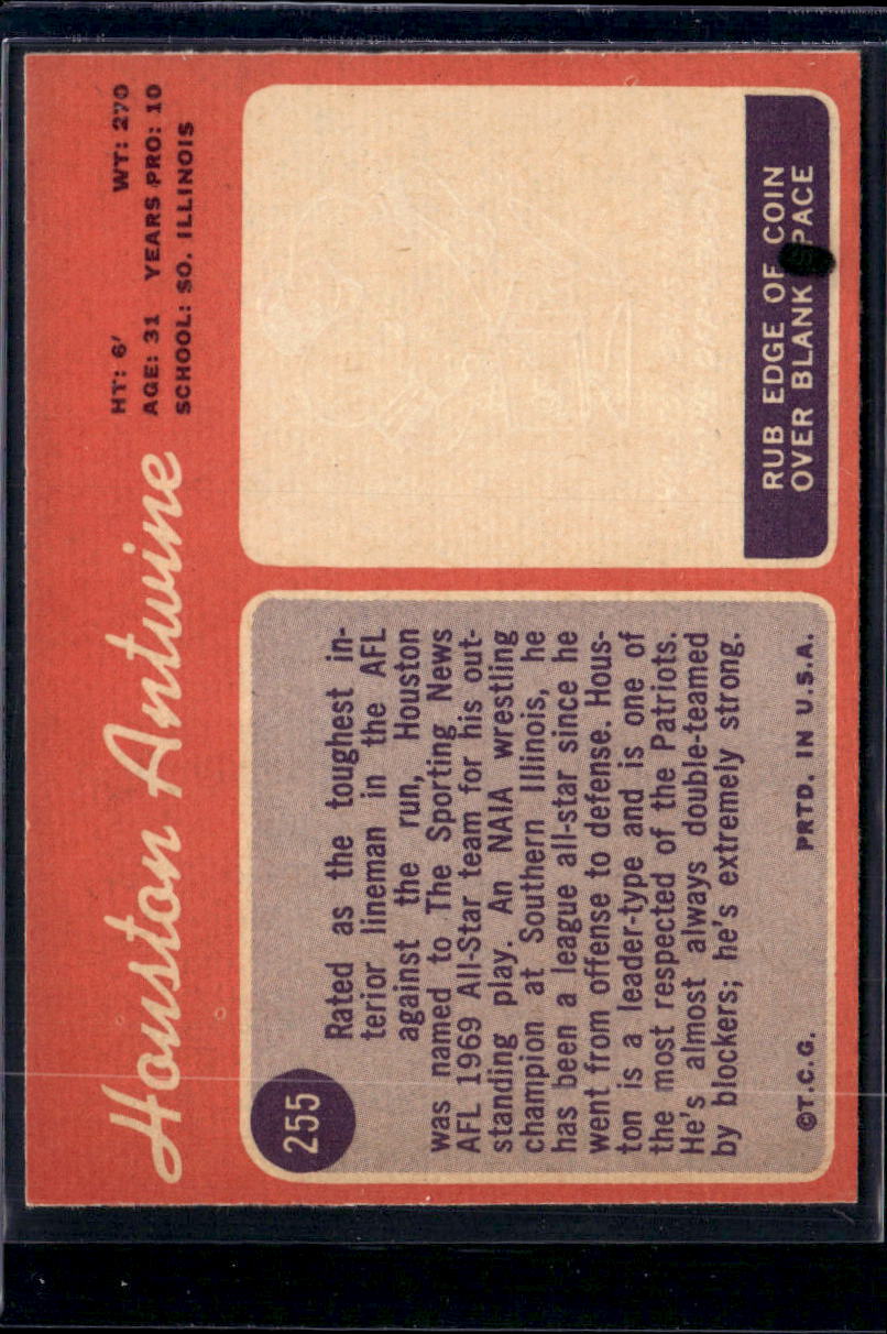 1970 Topps Houston Antwine #255