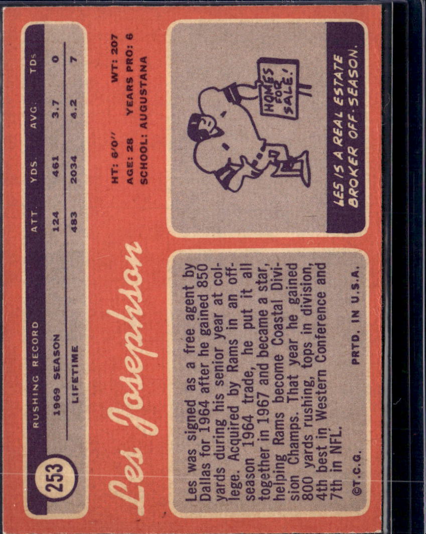 1970 Topps Les Josephson #253
