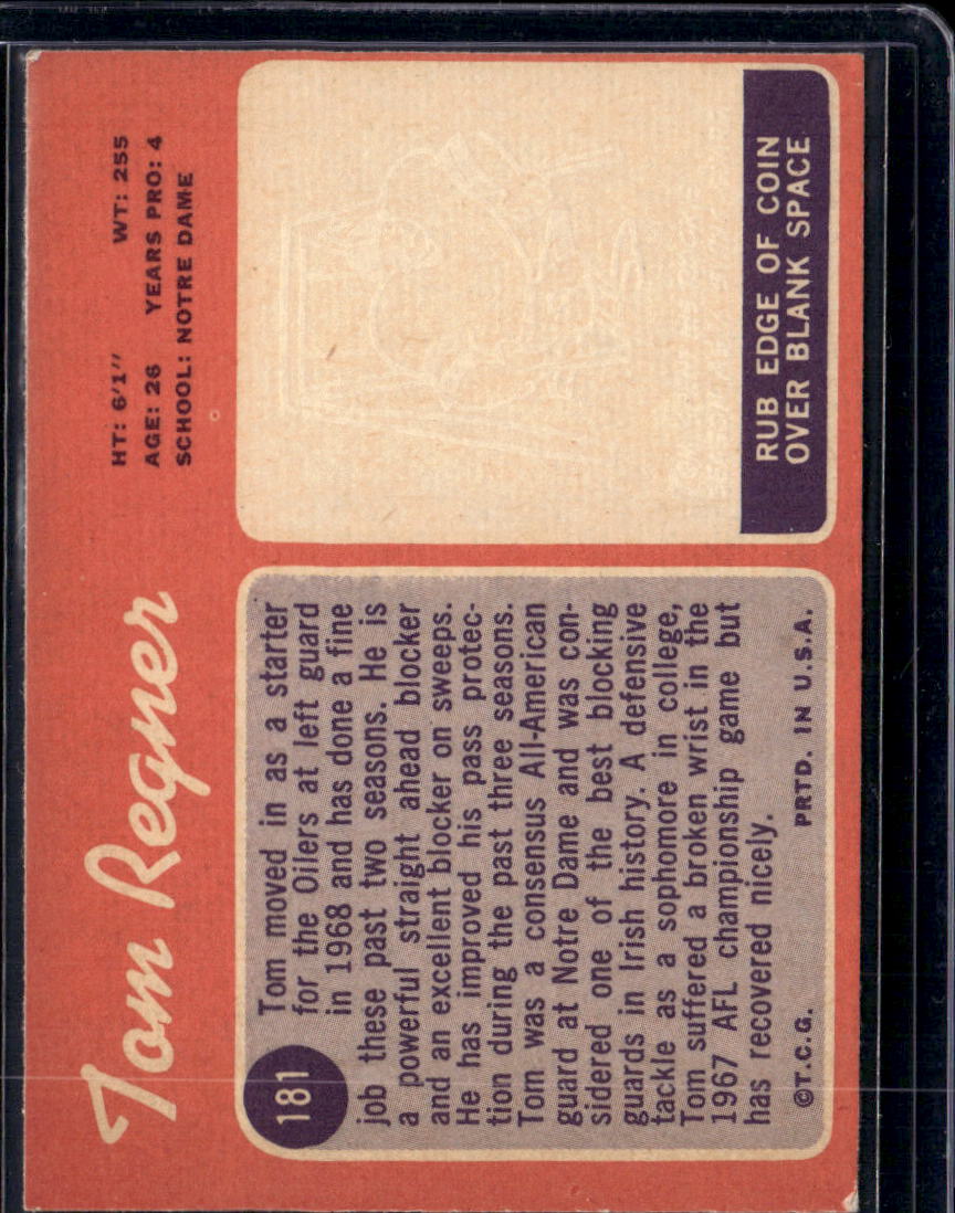 1970 Topps Tom Regner #181