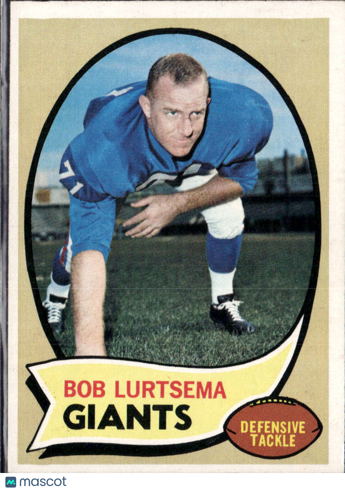 1970 Topps Bob Lurtsema #197