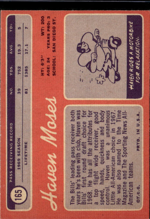 1970 Topps Haven Moses #165