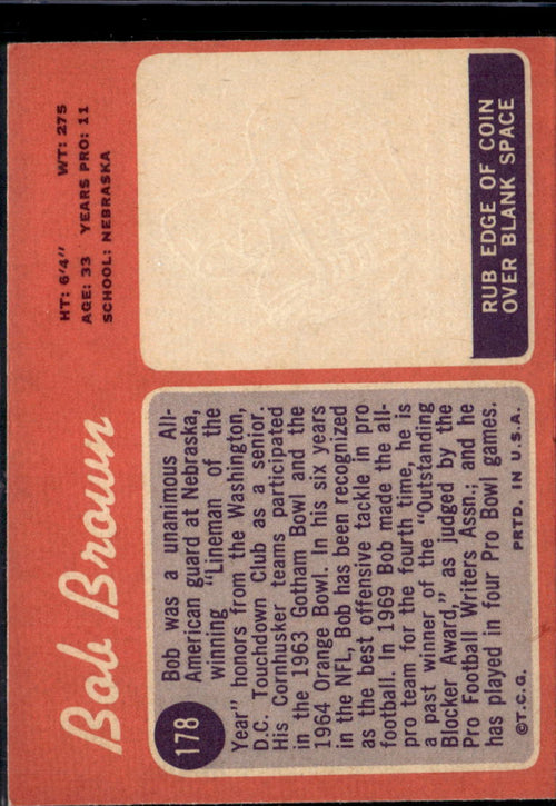 1970 Topps Bob Brown #178