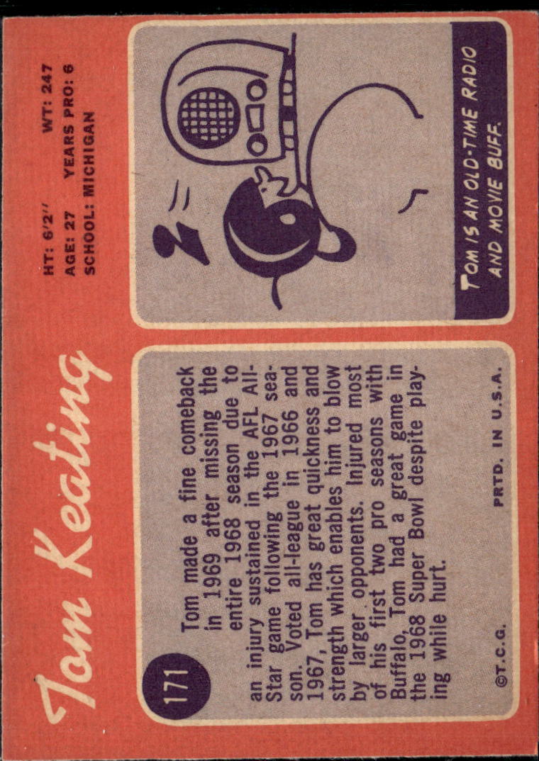 1970 Topps Tom Keating #171