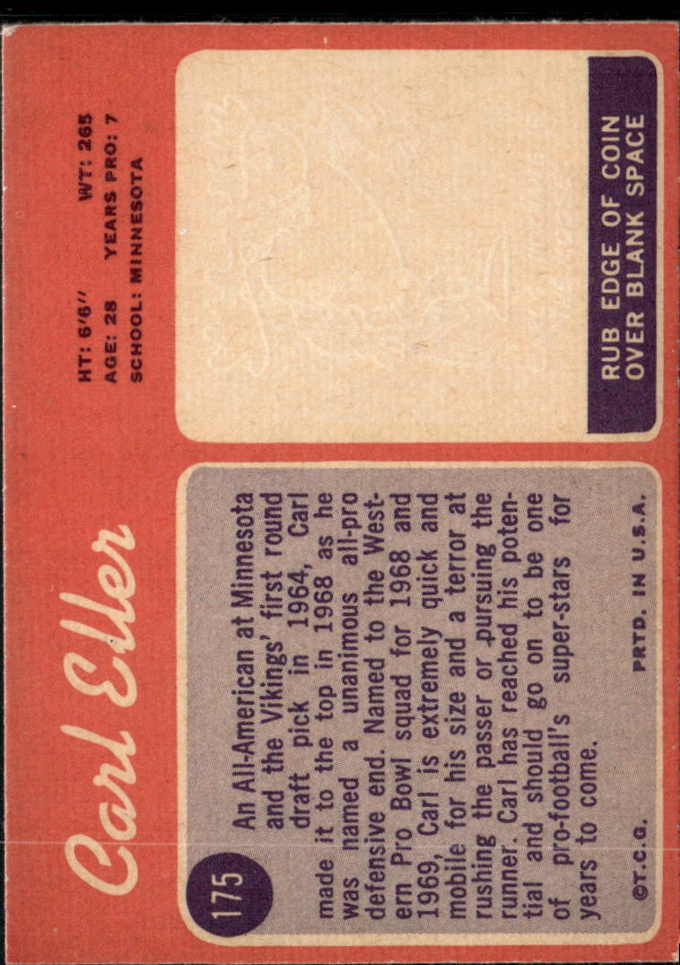 1970 Topps Carl Eller #175