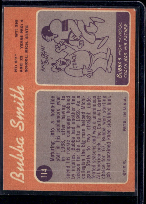 1970 Topps Bubba Smith #114