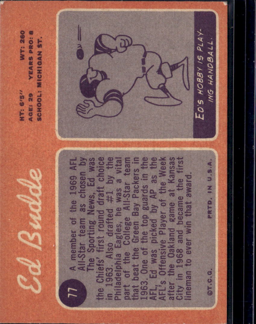 1970 Topps Ed Budde #77