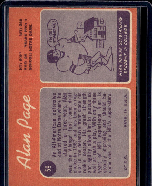1970 Topps Alan Page #59