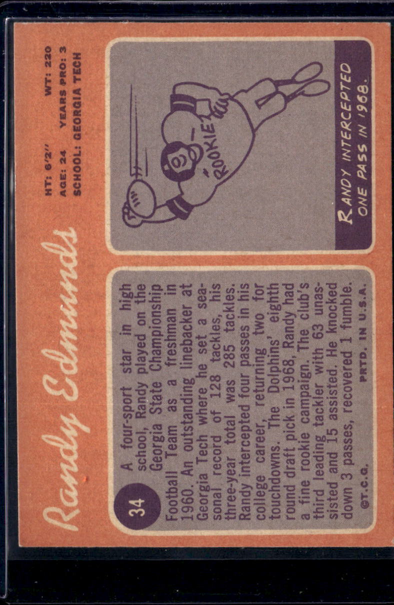 1970 Topps Randy Edmunds #34