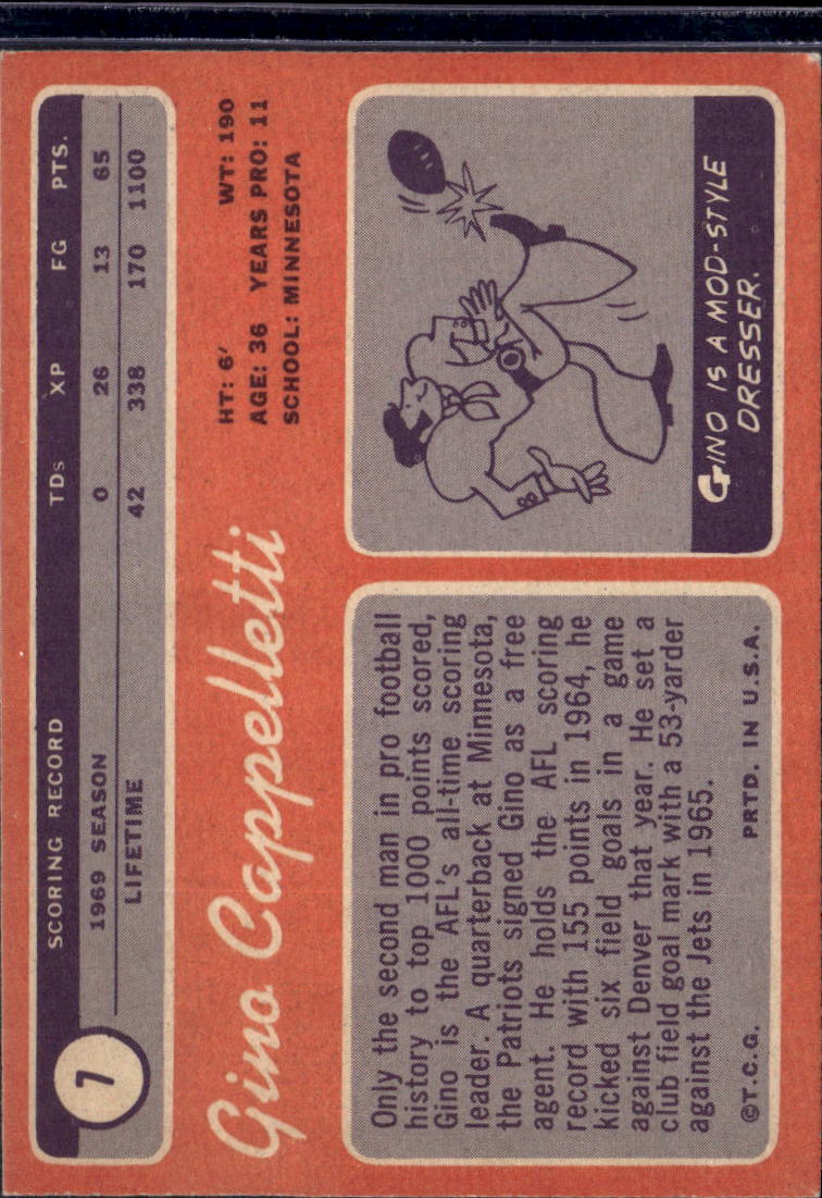1970 Topps Gino Cappelletti #7