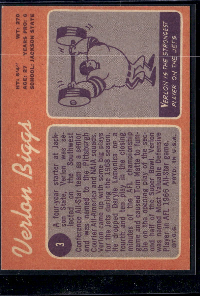 1970 Topps Verlon Biggs #3