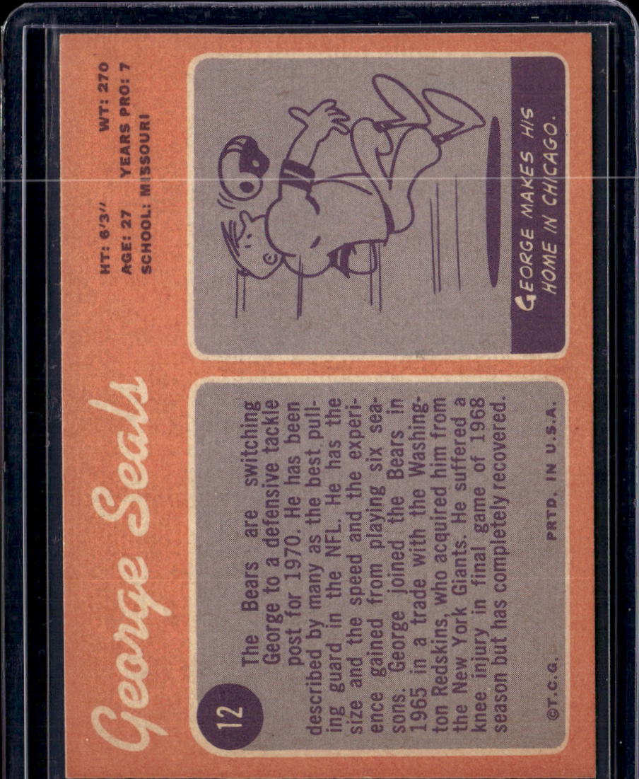 1970 Topps George Seals #12