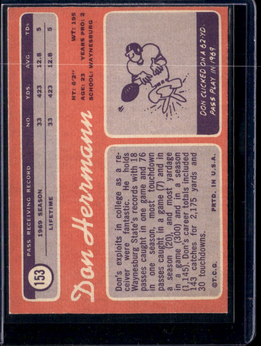 1970 Topps Don Herrmann #153