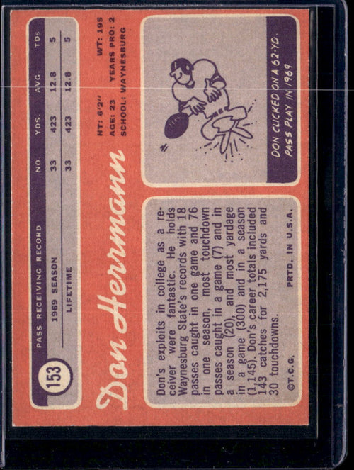 1970 Topps Don Herrmann #153