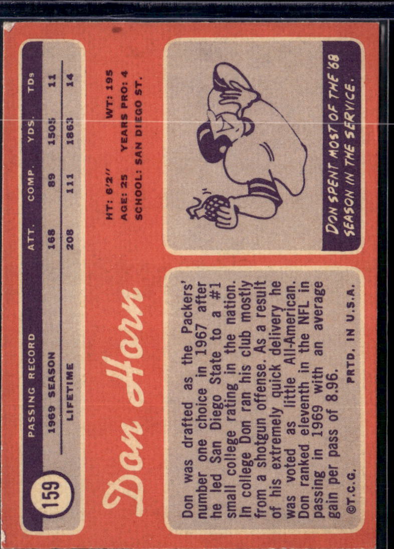 1970 Topps Don Horn #159
