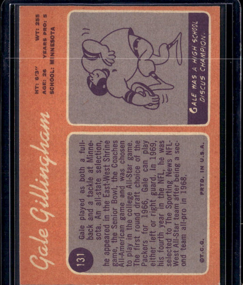 1970 Topps Gale Gillingham #131