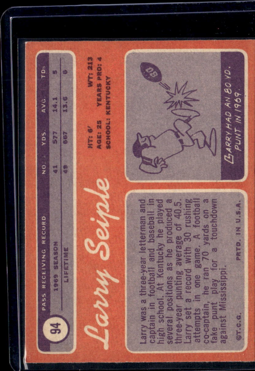 1970 Topps Larry Seiple #94