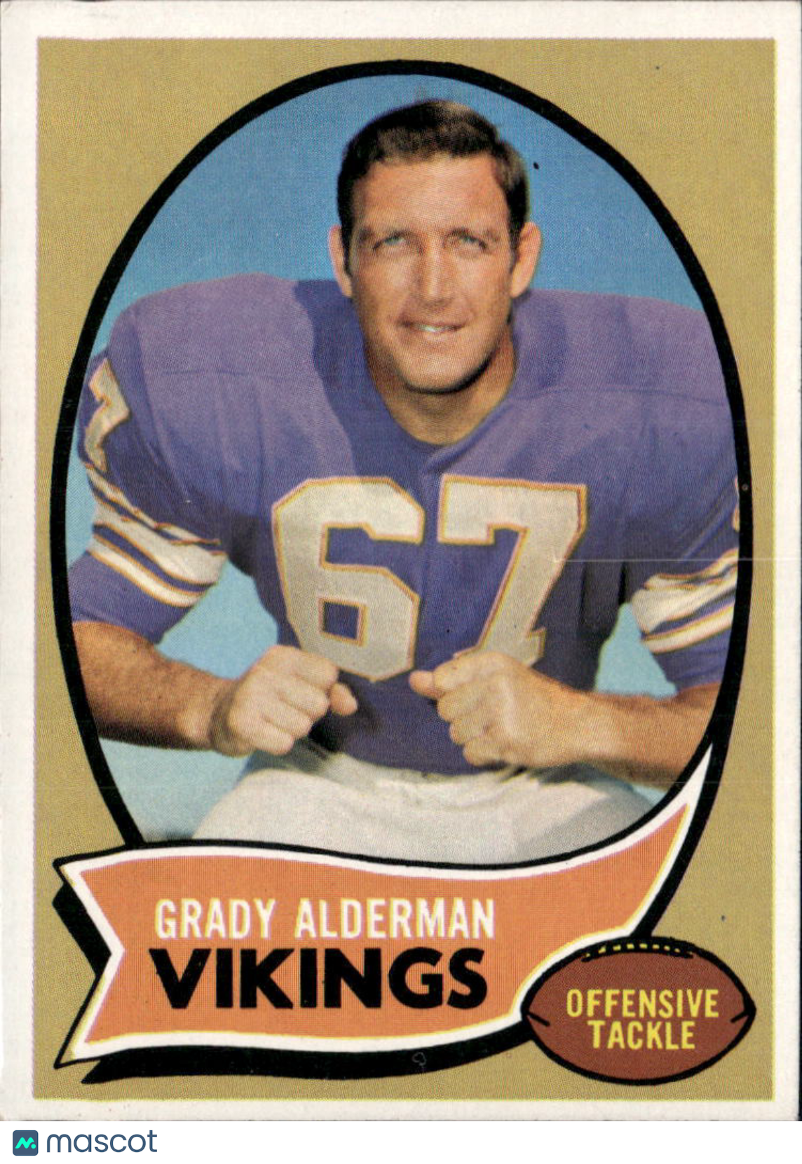 1970 Topps Grady Alderman #108