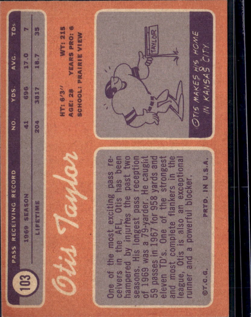 1970 Topps Otis Taylor #103