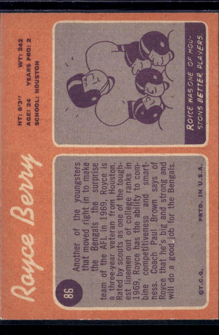 1970 Topps Royce Berry #86