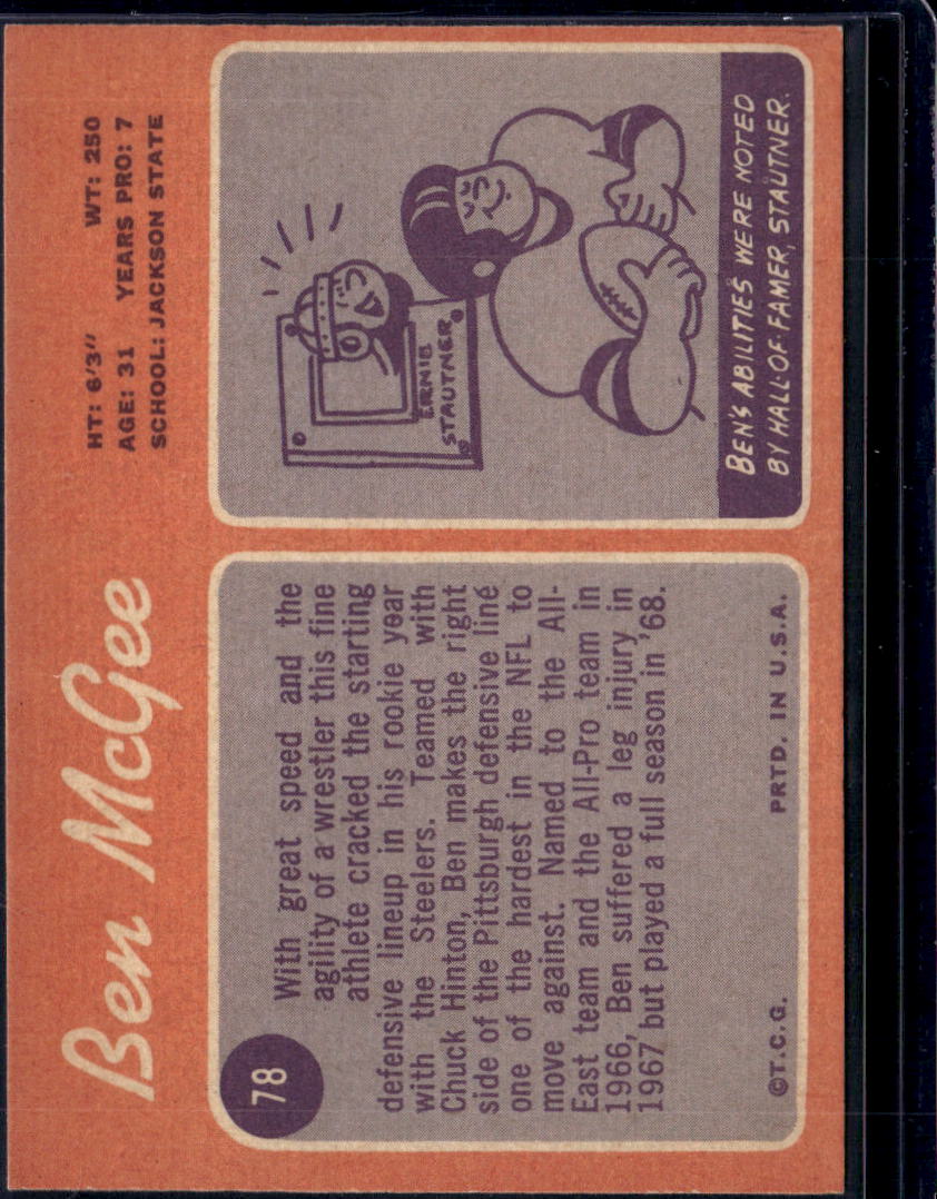 1970 Topps Ben McGee #78