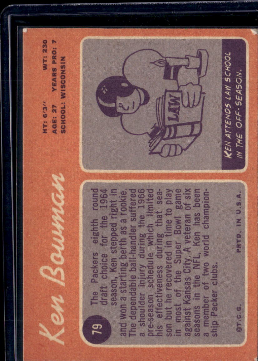 1970 Topps Ken Bowman #79