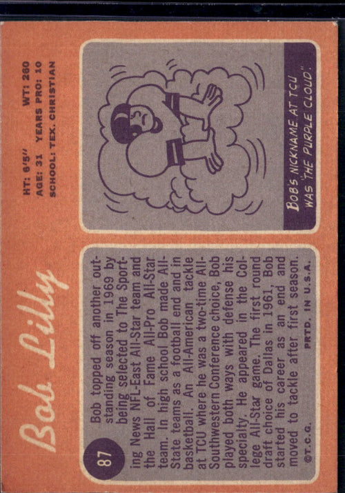 1970 Topps Bob Lilly #87