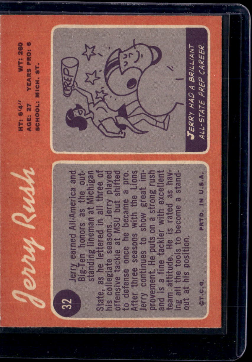 1970 Topps Jerry Rush #32