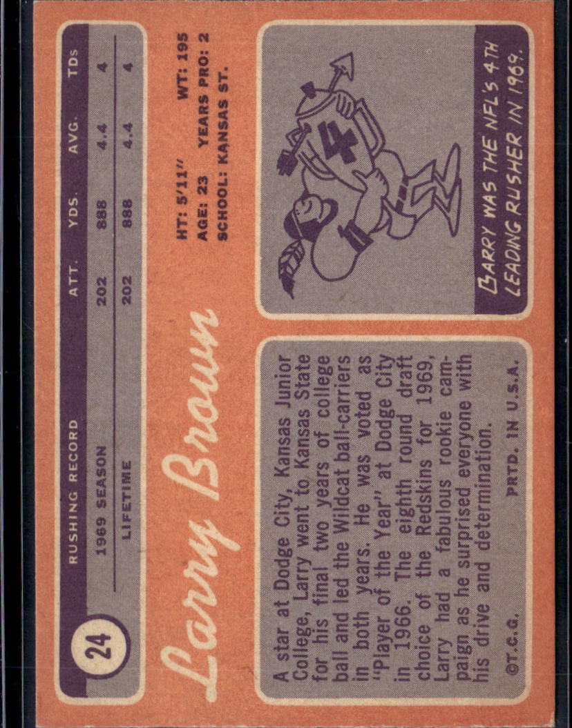 1970 Topps Larry Brown #24