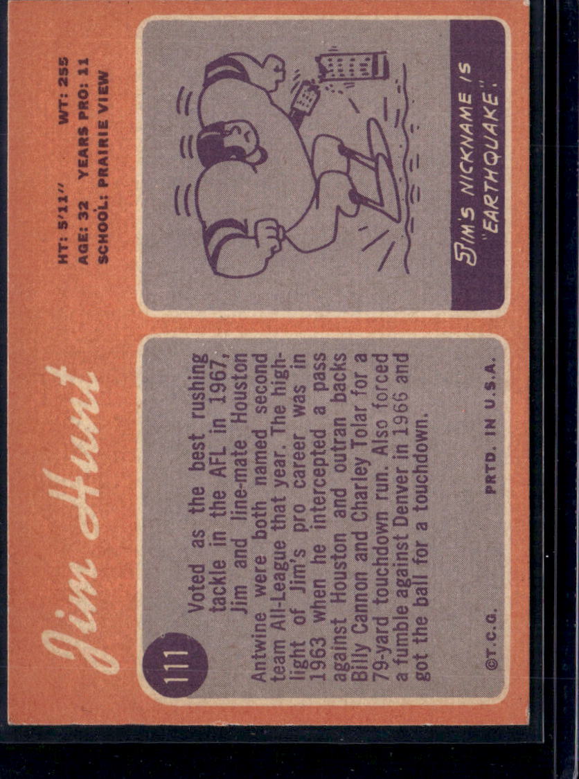 1970 Topps Jim Hunt #111
