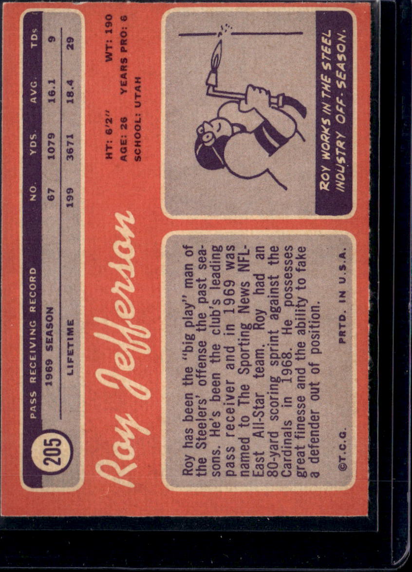 1970 Topps Roy Jefferson #205