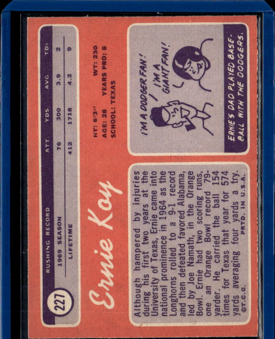 1970 Topps Ernie Koy #227