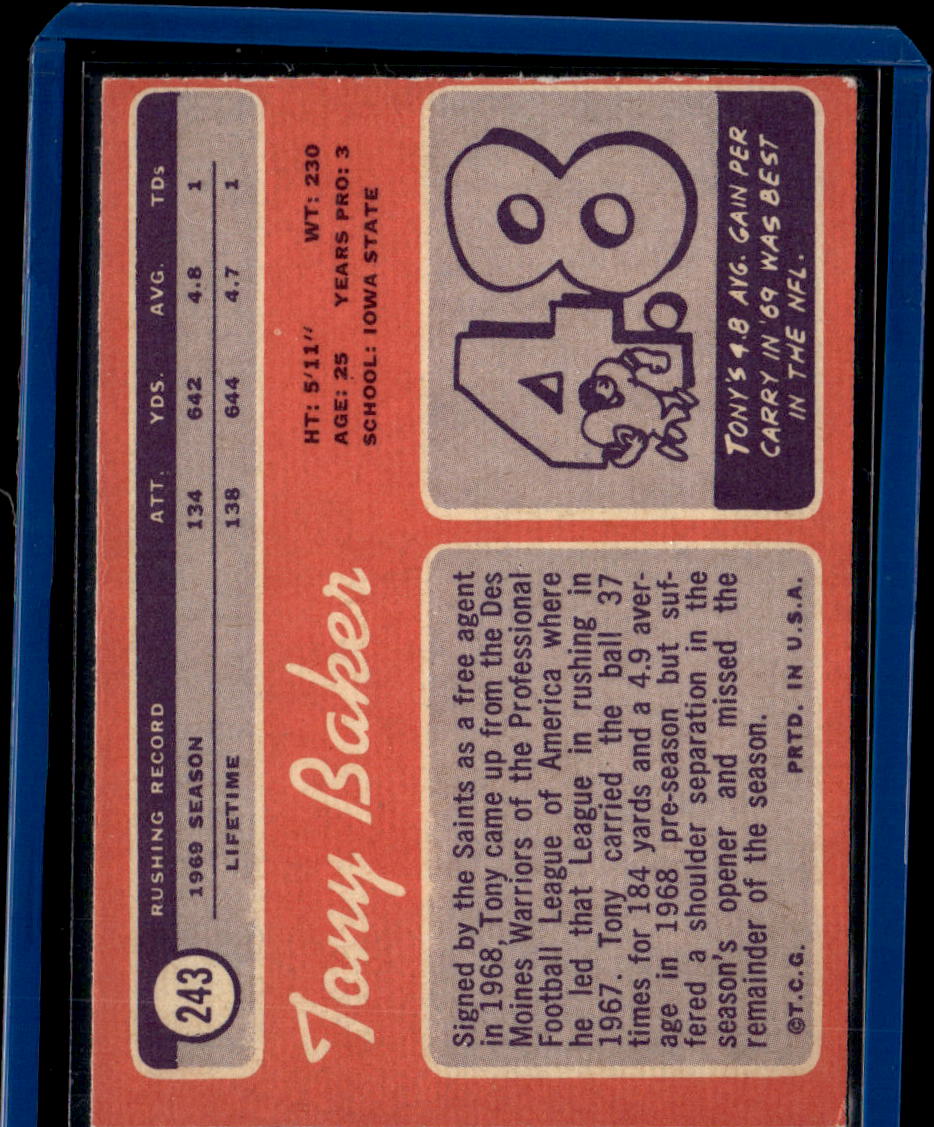 1970 Topps Tony Baker #243