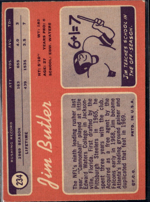 1970 Topps Jim Butler #234