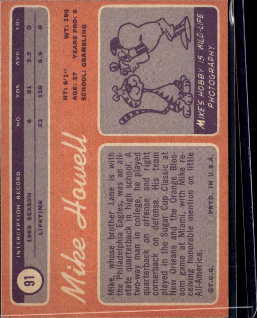 1970 Topps Mike Howell #91