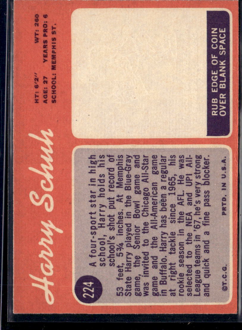 1970 Topps Harry Schuh #224