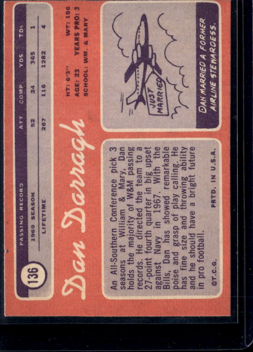 1970 Topps Dan Darragh #136