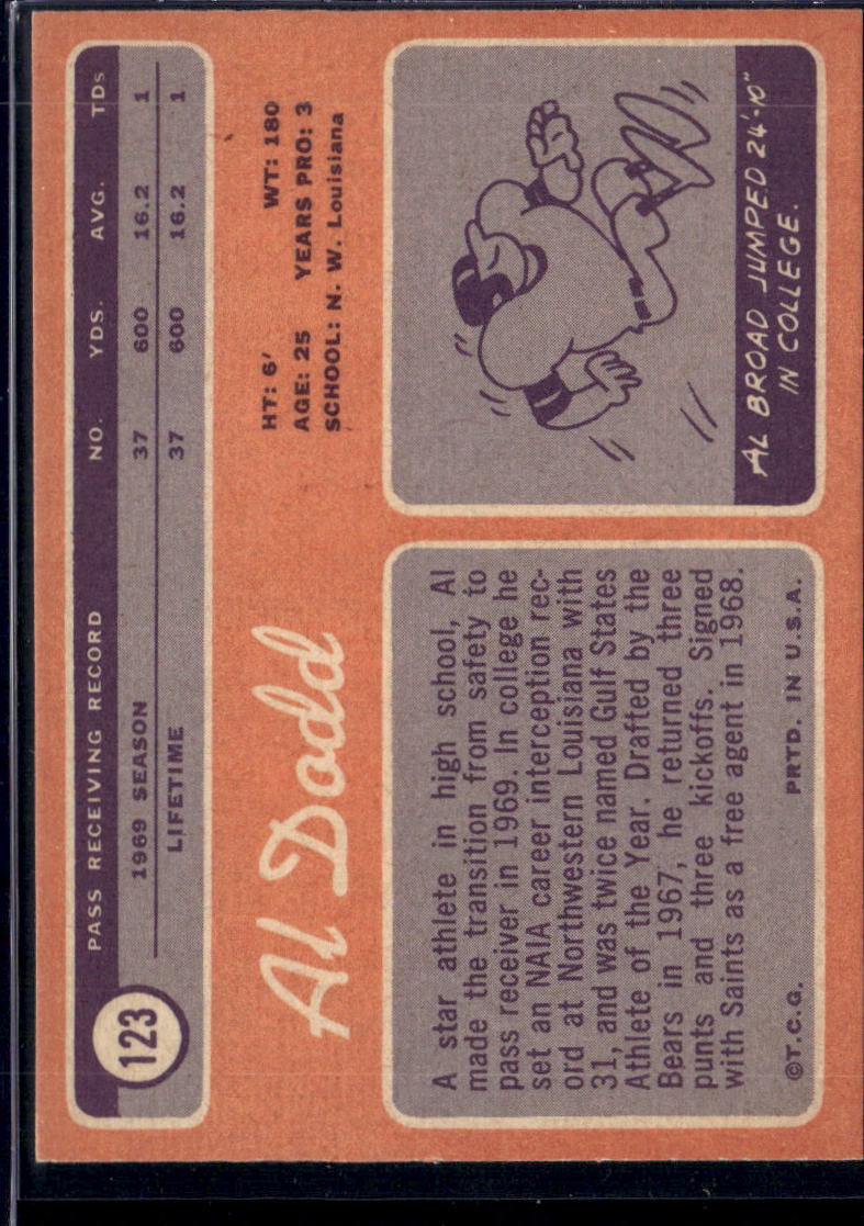 1970 Topps Al Dodd #123