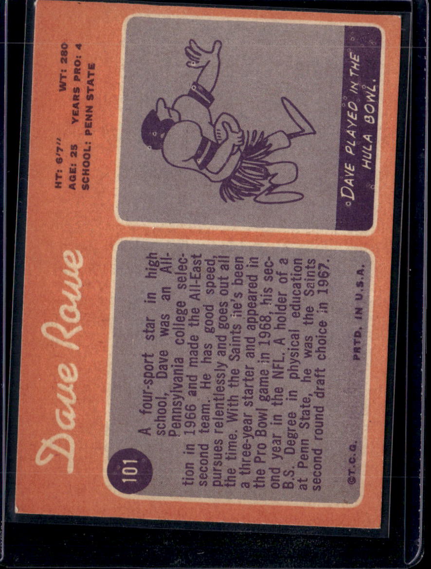 1970 Topps Dave Rowe #101