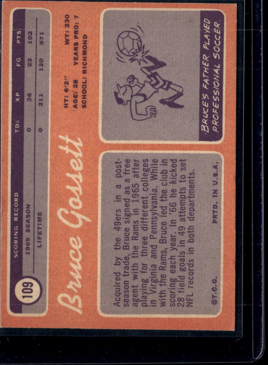 1970 Topps Bruce Gossett #109
