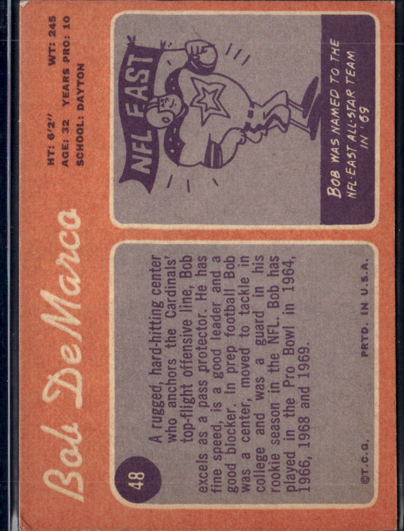 1970 Topps Bob DeMarco #48