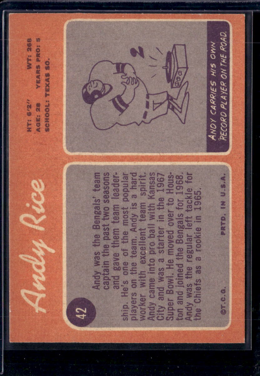 1970 Topps Andy Rice #42