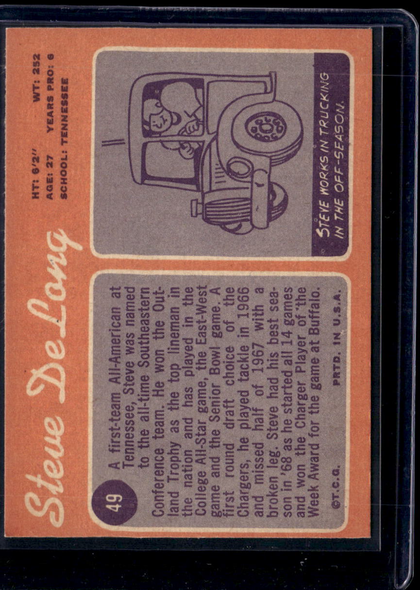 1970 Topps Steve DeLong #49