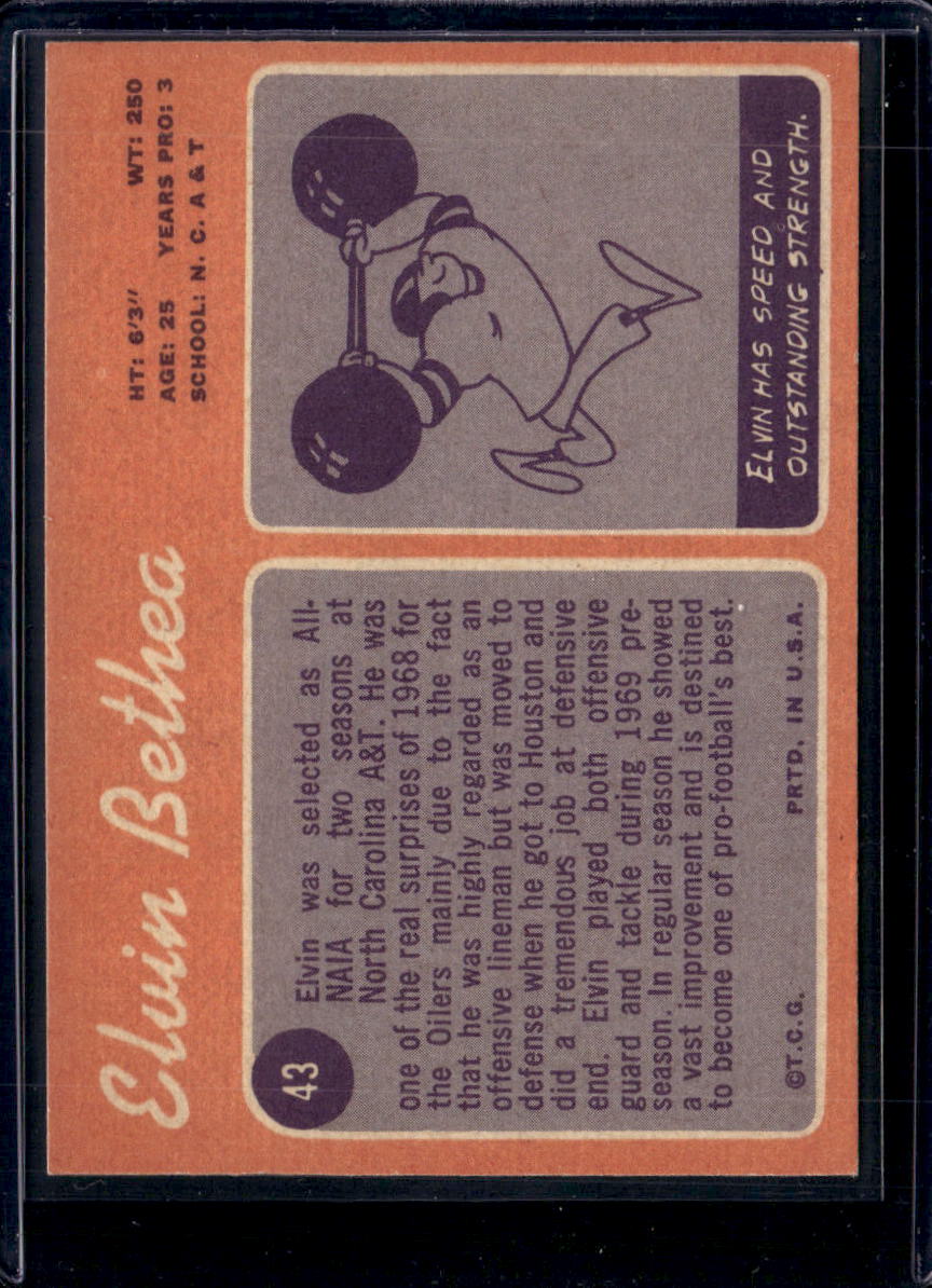 1970 Topps Elvin Bethea #43