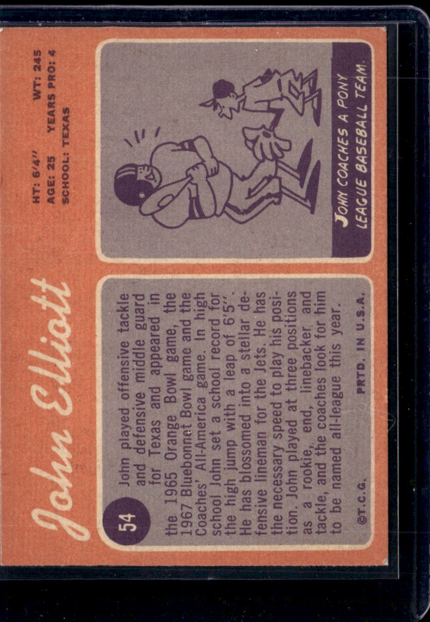 1970 Topps John Elliott #54