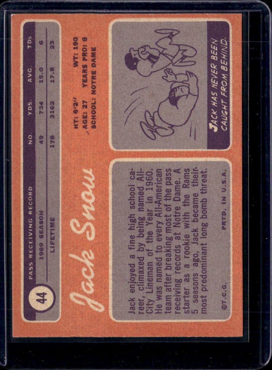 1970 Topps Jack Snow #44