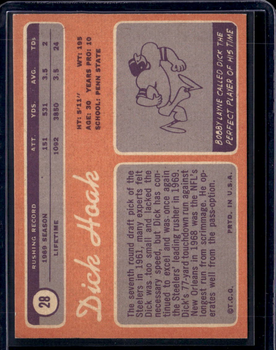 1970 Topps Dick Hoak #28