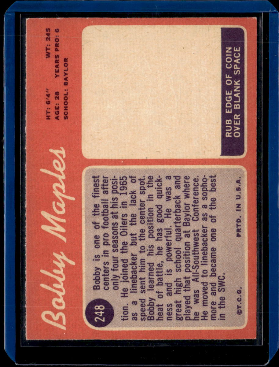 1970 Topps Bobby Maples #248