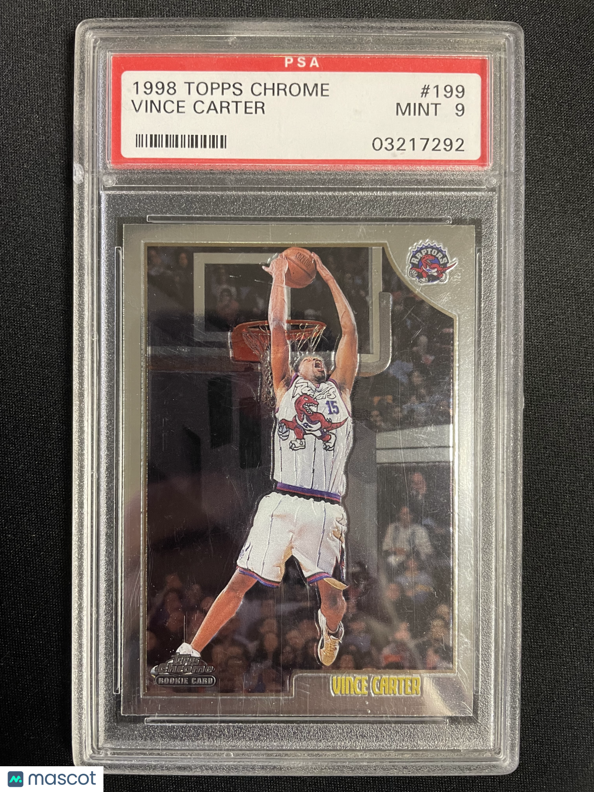 1998 Topps Chrome Vince Carter #199 PSA 9